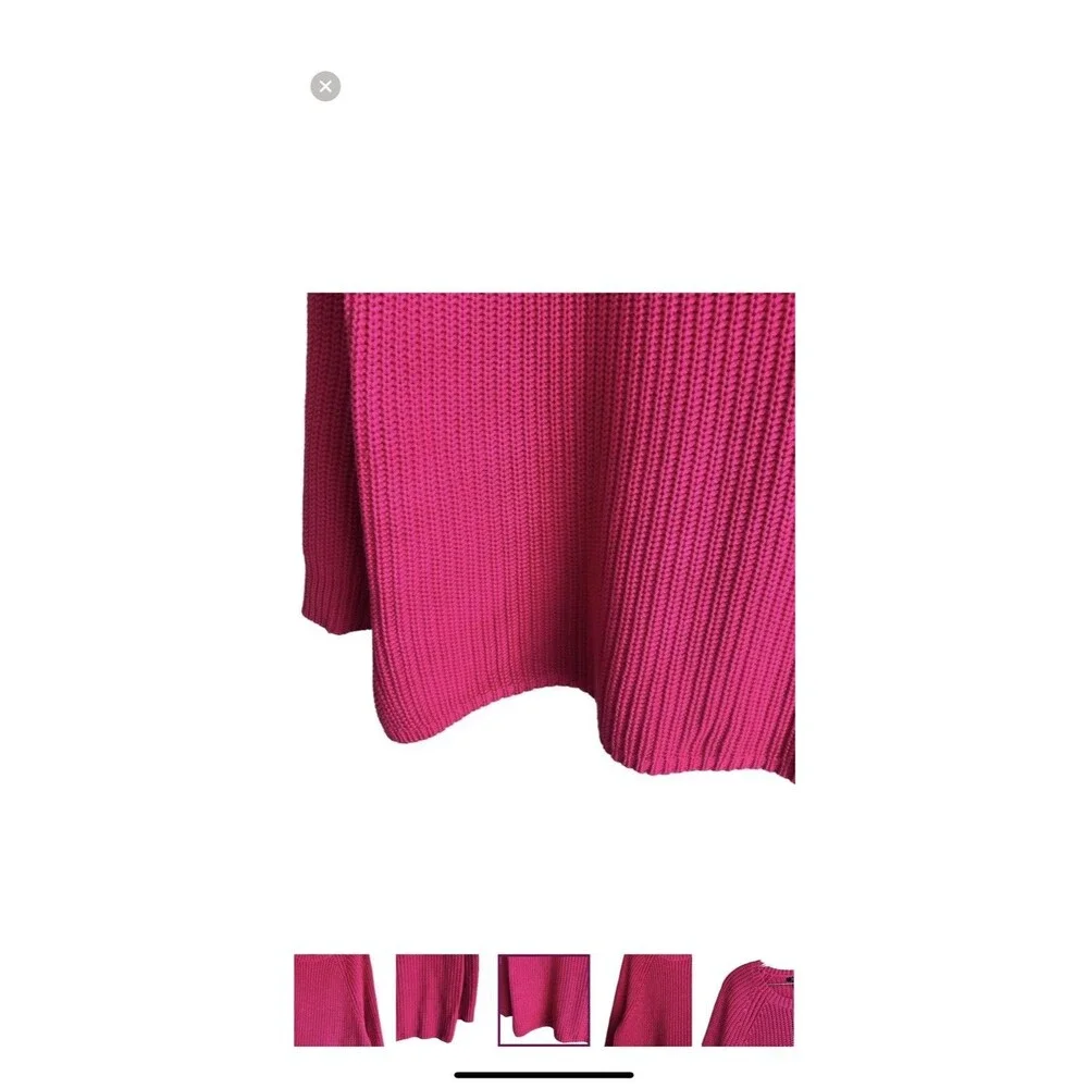 Lauren Ralph Lauren Womens Chunky Knit Pink Sweater sz M